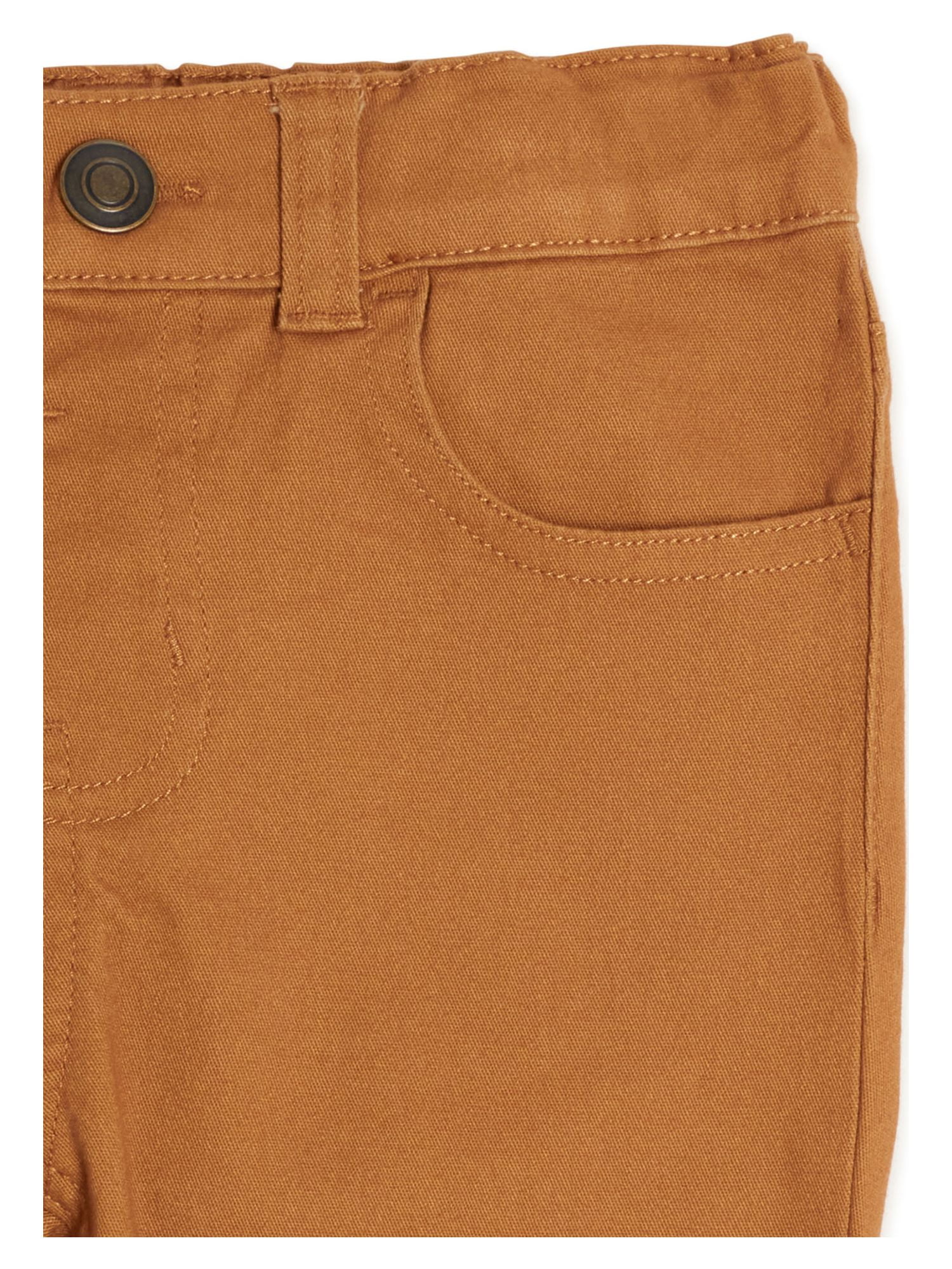 Garanimals Toddler Boy Slim Fit Denim Jeans and Twill Pants Multipack, 3-Pack, Sizes 12M-5T