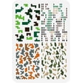 thumbnail image 1 of Plantilla electrónica para pintar camuflaje, 8.3 x 11.7 pulgadas. Plantilla de dibujo de camuflaje a cuadros, camuflaje celular, plantilla de decoración para juegos tácticos., 1 of 7