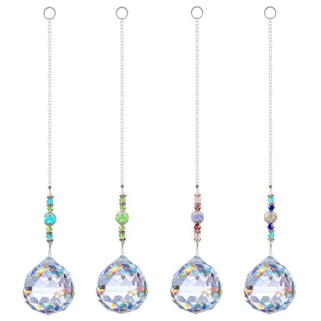 

FTjfrsbc Hanging Ornaments - Sunshine Catcher 4Pcs Crystal Chandelier Pendants (01)