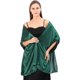 thumbnail image 1 of Chales y envolturas de satén sedoso para vestido de noche de mujer, estola nupcial larga, liviana, elegante y brillante, verde, 1 of 5