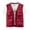 Red, variant on Thin Vest for Men,Men's Sports Multi Pocket Vests Leisure Quick Drying Mountaineering Jacket Work Outdoor Plus Size Vest Coat