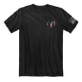 thumbnail image 2 of Buck Wear Honor Respect Remember Tags American Flag Men's Short Sleeve T-Shirt, Black- Large, 2 of 4