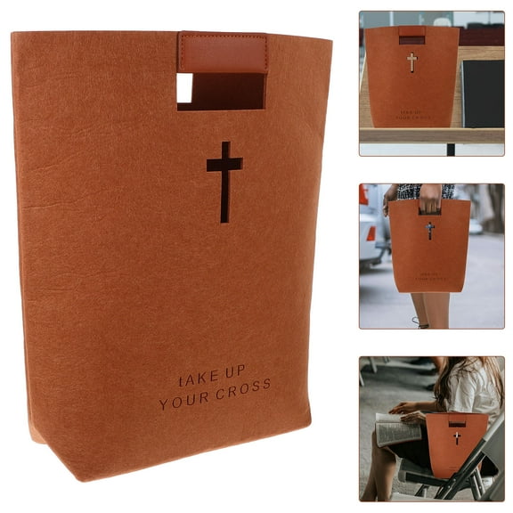 STRANDCHIC Minimalist Felt Bible Tote Bag for Men and Women, Lightweight Carrying Bag, and Stylish 1 Piece