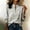 Gray, variant on Mandarin Collar Tops for Women Causal Shirt for Women Fashion Blouse Printing Heavy Industry V Neck Mandarin Collar Blouse Chinese Collar Tops Elegant Resort Wear Purple L