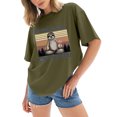 thumbnail image 1 of Gibobby Playera Corte clásico para Mujer Camisetas tamaño para mujer, camisetas holgadas manga corta con cuello redondo, blusa informal verano, camiseta bás(AG,G), 1 of 4
