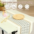 thumbnail image 4 of Jokapy Woven Macrame Table Runner with Tassels, Boho Wedding Table Decor, Beige, 12"W x 72"L, 4 of 10
