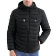 thumbnail image 2 of Dovford Heated Jacket for Men, Graphene Heating Hood Jacket, Soft Shell No 12V Battery Pack, Winter Electric Heating Coat, 2 of 7