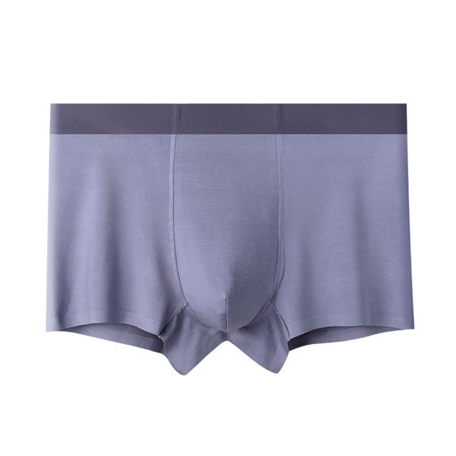 Men Underwear Plus Size Loose Modal Seamless Underpants Middle Waist Solid Color Breathable Underwear