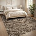 thumbnail image 3 of ODIKA 8'x10' Ultra-Soft Area Rug, Spotted Distressed Farmhouse Motif Salt Speckled Southwestern Flowing Dynamic None Washable, Bare feet friendly, Silk-Touch for Bedroom, Under Sectional, 3 of 7