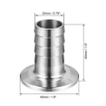 thumbnail image 2 of Adaptador de Manguera con Abrazadera, Flange de 1.575" a Ajuste de Barb de Manguera de 7/9", 2 of 5