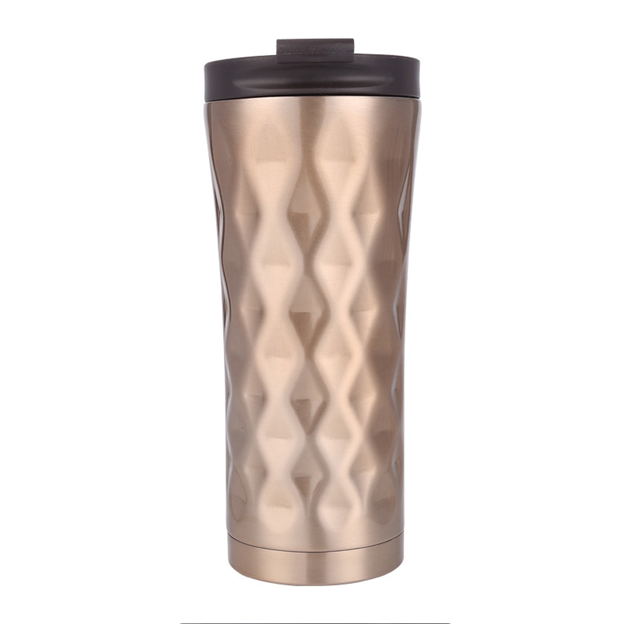 500ML Double Walled Tumbler Cup w//Straws Stainless Steel Water Bottle Vacuum Mug