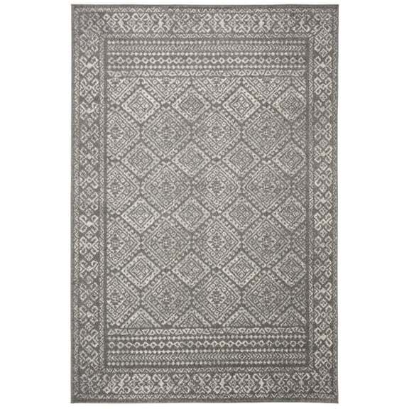 SAFAVIEH Tulum Ophelia Oriental Area Rug, Dark Grey/Ivory, 5'3" x 7'6"