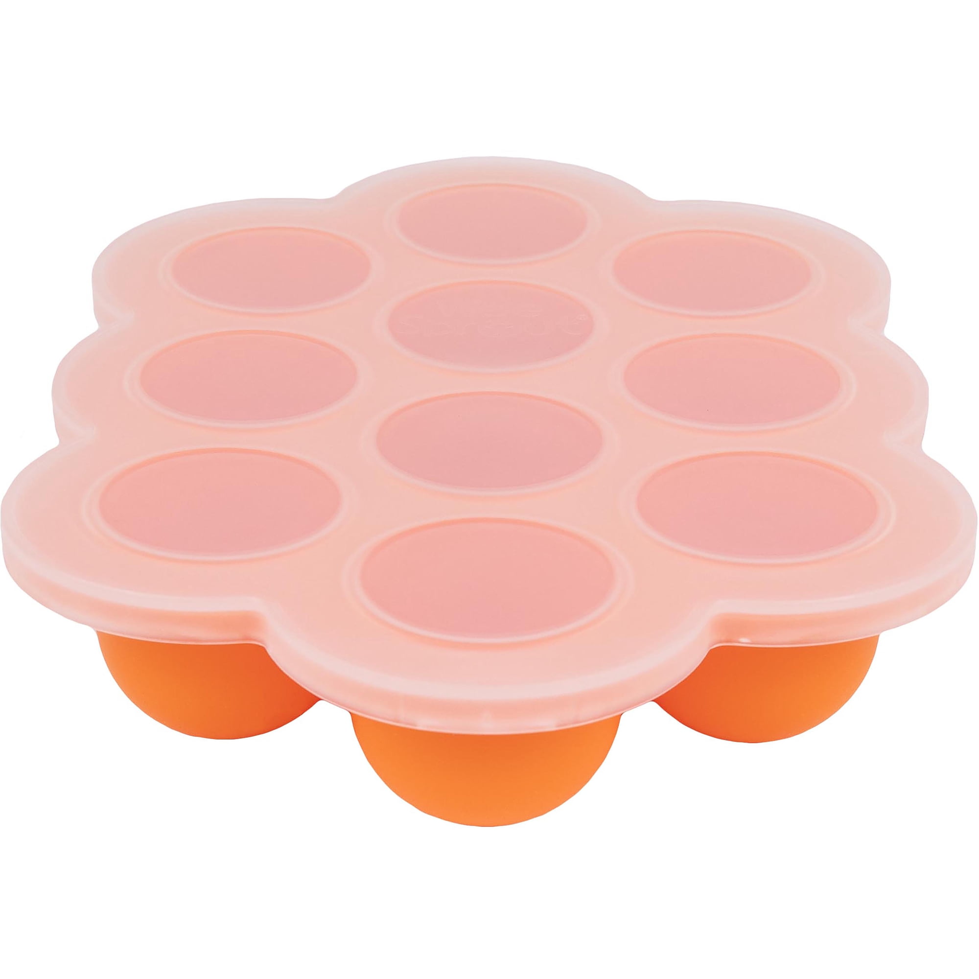 WeeSprout Silicone Baby Food Freezer Tray with Clip-on Lid (Ten 1.5 Ounce Sections)