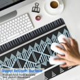 thumbnail image 4 of Long Mouse Pads for Desk,Boho Multicolor Geometric Ethnic Pattern Desk Mats on Top Of Desks, Desk Mouse Pad Extra Large with 3mm Non-Slip Base and Stitched Edge for Gaming,Office,Work,Home 35.4"x15.7", 4 of 6