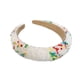 thumbnail image 1 of Minnieouse Diademas con cuentas de cristal grueso ancho estilo barroco Color a juego de punto con diamantes de imitación para mujeres y niñas playa Accesorio para el cabello Blanco colorido Minnieouse AP010972-04B, 1 of 6