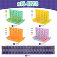 thumbnail image 3 of BONNYCO Juego de 4 en Raya, paquete de 16 mini juegos de mesa de viaje, 3 of 9