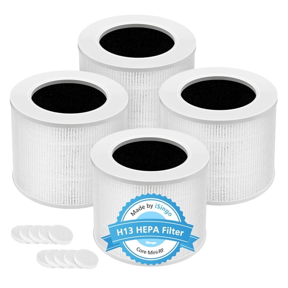 Filtro de repuesto iSingo Core Mini H13 True HEPA, paquete de 4