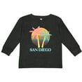 thumbnail image 3 of Inktastic San Diego California Beach Vacation Girls Long Sleeve Toddler T-Shirt, 3 of 5