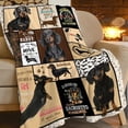 thumbnail image 2 of Dachshund Blanket Super Soft Warm Fluffy Flannel Cute Dog Throw Blanket Cozy Fuzzy Plush Lovely Bedding Blanket Gift for Boys Girls Kids Teens Adults Couch Sofa 50"x40", 2 of 6