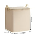 thumbnail image 2 of Home Textile Storage Foldable Closet Organizers with Top Opening and Double Zipper for Clothes Blankets Comforters Toys – Flexible Portable Stackable Containers, 2 of 3