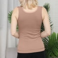thumbnail image 6 of Sleeveless Thermal Shirts For Women With Built In Bra V Neck Lined Underwear Thermal Tank Tops Vest Warm Base Layer Women Turtleneck Top for Men Thermal Thermal Underwear for Woman plus Size Women, 6 of 7
