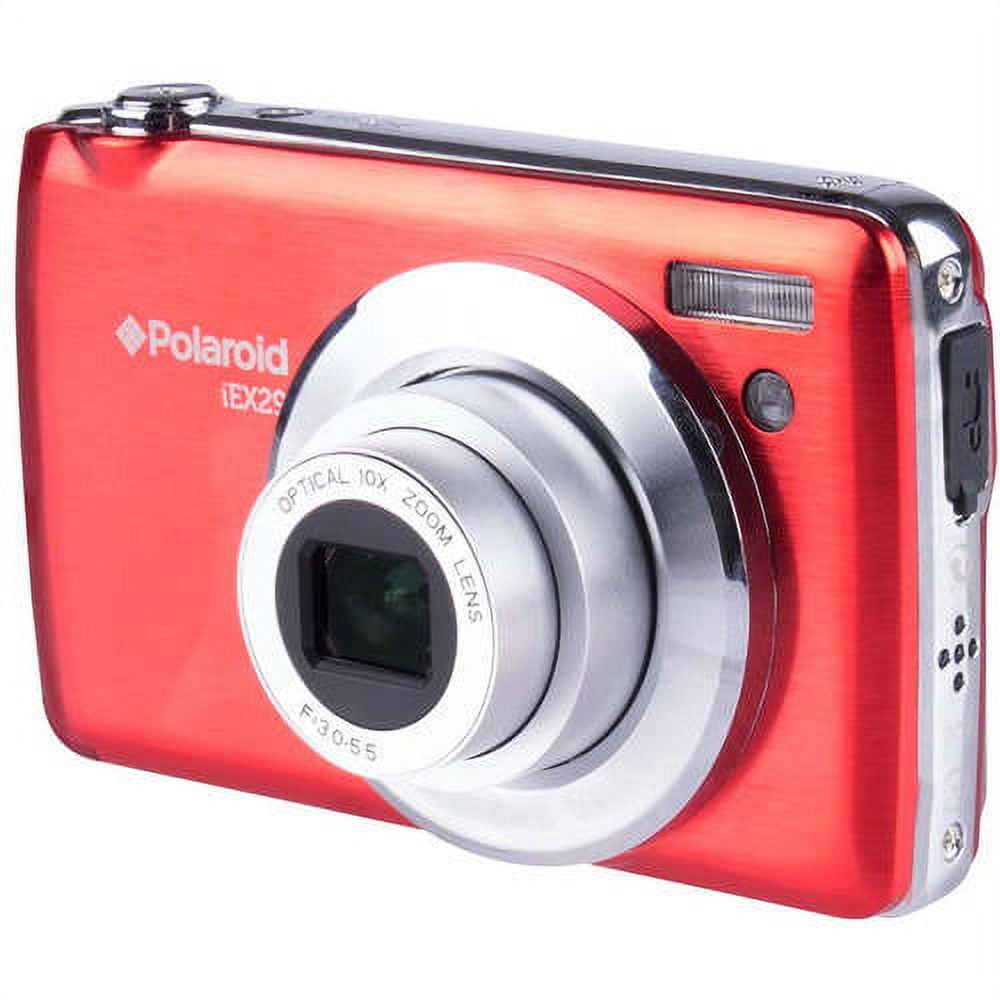Polaroid 18.0 Megapixel Digital Camera - 10x Optical/4x Digital - 2.7-inch TFT LCD Display - Red