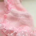 thumbnail image 4 of Forzero 1PC Infant Newborn Toddler Baby Girls Sock Children Princess Bowknot Lace Flowers Short Socks Cotton Ruffle Frilly Trim Ankle Socks, 4 of 6