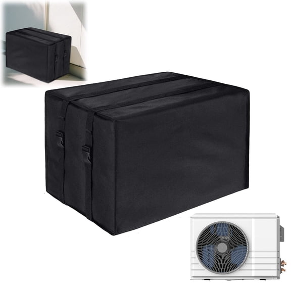 Cozival Air Conditioner Cover, Universal Outdoor Black Air Conditioner Cover - Protective Weatherproof Shield for Window Ac Units, Durable & Waterproof for All Seasons, Outdoor Ac Unit Cover, Black
