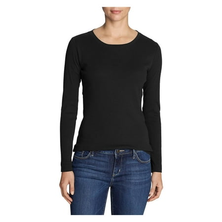 Eddie Bauer Bear - Eddie Bauer Women's Favorite Long-Sleeve Crewneck T-Shirt
