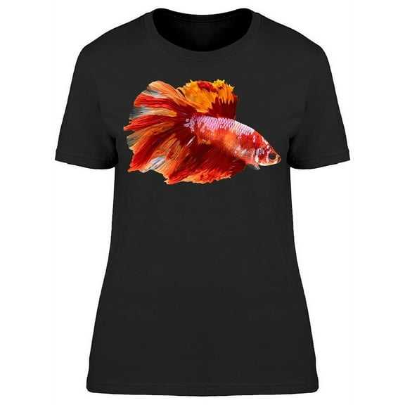 Beautiful Colors Siamese Betta T-Shirt Women -Image by Shutterstock, Female 3X-Large