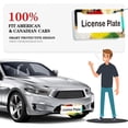thumbnail image 6 of 1Pack License Plate Frames with Colorful Vintage Watercolor Art Pattern Includes Screws & Caps Full Accessories Included Size 6.3x12.2inch(16x31cm), 6 of 8