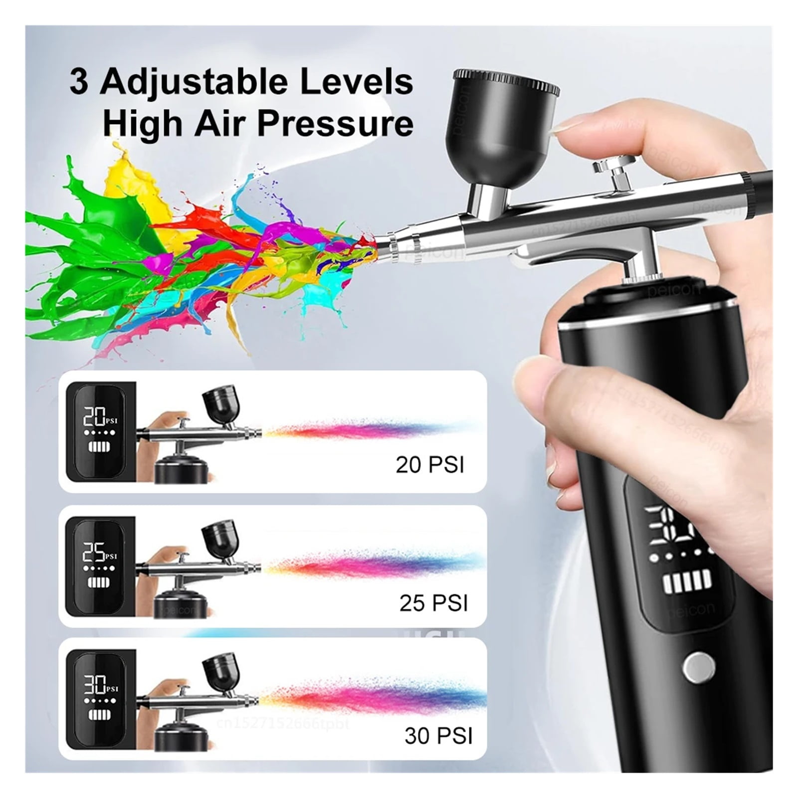 Airbrush With Compressor Mini Spray Gun For Painting Tattoo Wireless Electric Paint Gun Portable Airbrush Kit With Compressor ,Flexible