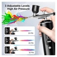 thumbnail image 3 of Airbrush With Compressor Mini Spray Gun For Painting Tattoo Wireless Electric Paint Gun Portable Airbrush Kit With Compressor ,Easy to Use, 3 of 6