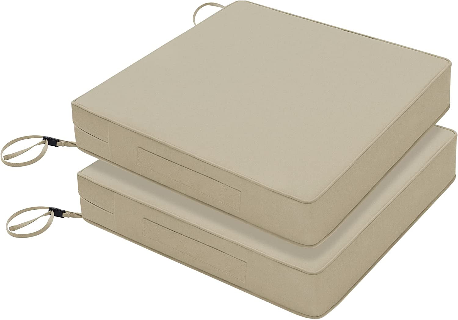 BOTUI Patio Chair Cushion 22 x 22 Inch Waterproof Outdoor Seat Cushions