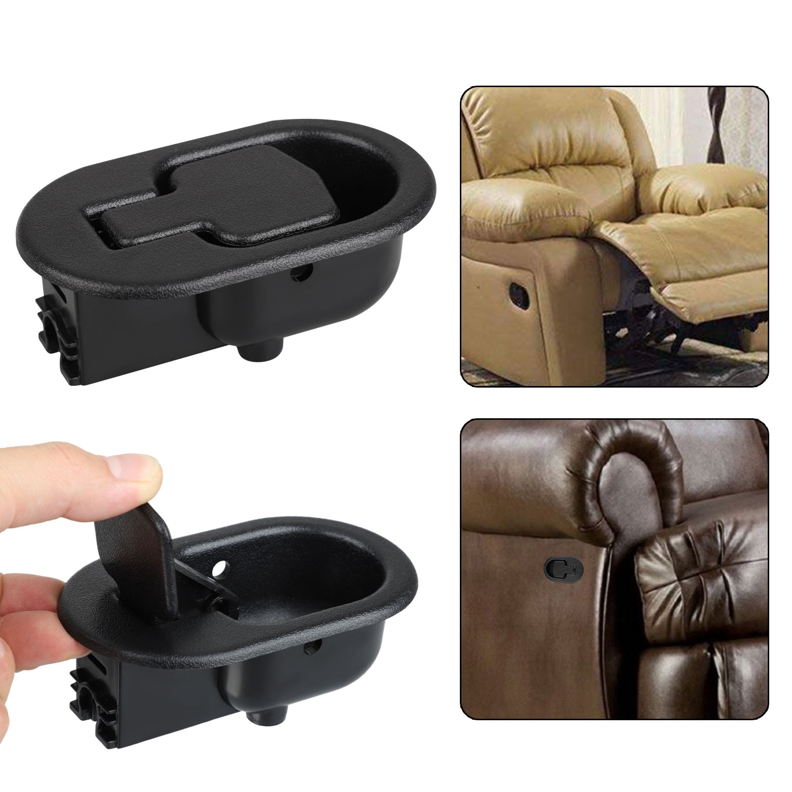 1X Recliner Metal Sofa Couch Pull Handle Black Replacement Funiture Parts $_$ 