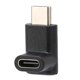 thumbnail image 1 of Adaptador de 90 grados hacia arriba y hacia abajo tipo C Adaptador portátil estable macho a hembra para cargar datos y vídeo negro, 1 of 5