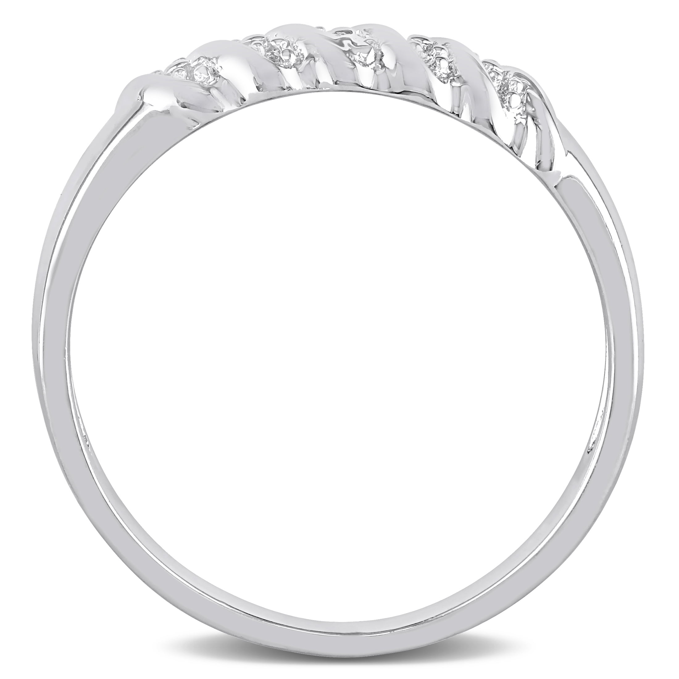 Everly Men's Sterling Silver Wedding Ring