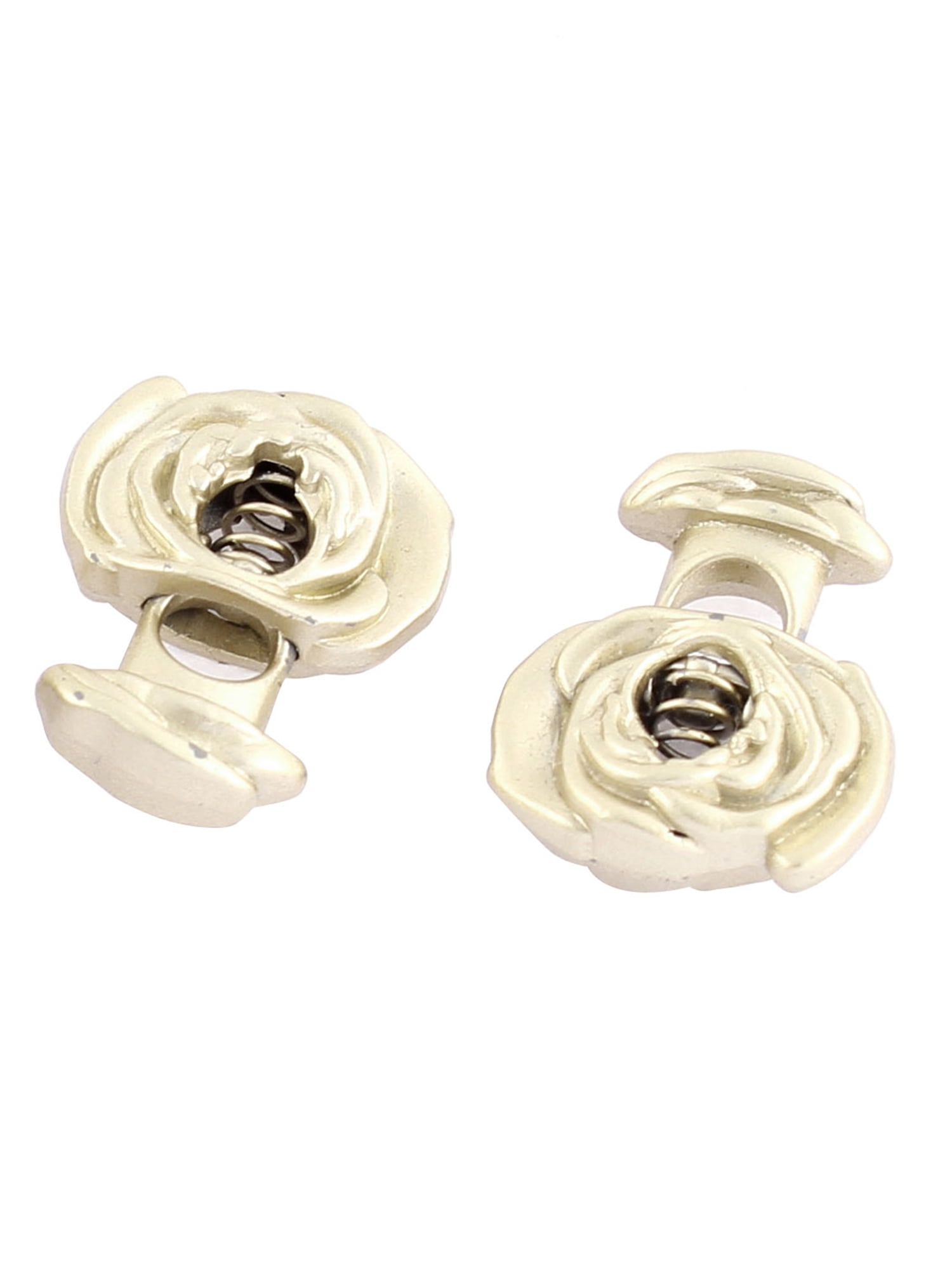 Metal Spring Drawstring Toggle Stopper Cord Lock 10 Pcs Gold Tone ...