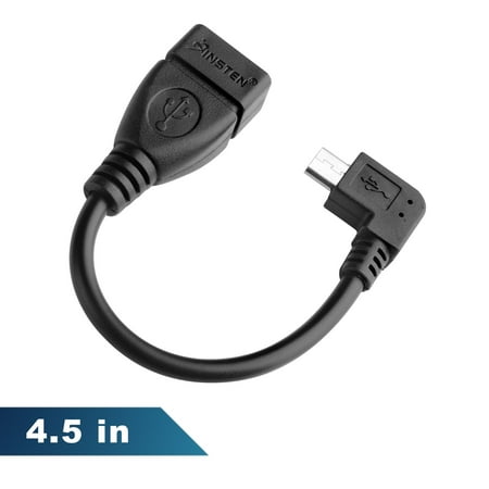 Insten Micro USB to USB OTG (On The Go) Host Adapter M/F Cable for Samsung Galaxy Note 5 4 3 Edge S7 S6 Edge S5 S4 S3 LG K7 G2 G3 G4 G Stylo X Style Leon HTC One M8 M9 Max Android Smartphone Tablet