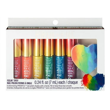 Prideful High-Shine Nail Polish Collection, 6 Shimmering Nail Polishes