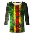 thumbnail image 3 of Black History Graphic Tees for Women Plus Size Short Sleeve African American T-Shirt Summer Casual Tops Multicolor, XXXXXL, 3 of 5