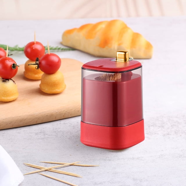 Distributeur Automatique de Cure-Dents Conteneur de Rangement pour Cuisine et Restaurant avec Design Hygiénique
