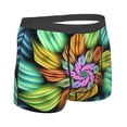 thumbnail image 3 of Kll Hippie Style Men'S Cotton Boxer Briefs Underwear-Large, 3 of 9