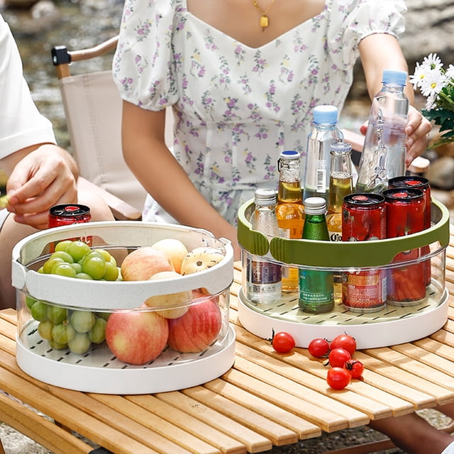 onlyliua Liquidación Picnic Picnics En Tapa Multifuncional, Bandeja En Asas Anchas y Bandeja En Drenaje, Adecuada para Interiores, Campamentos, Exteriores, Navegación y Fiestas.