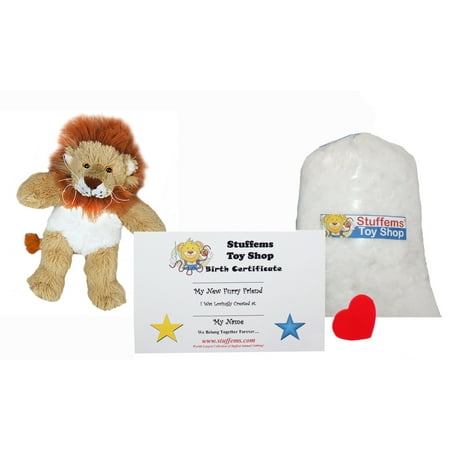 Make Your Own Stuffed Animal Mini 8 Inch Dan D. Lion Kit - No Sewing Required!