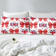 thumbnail image 3 of Erosebridal Kawaii Bowknot Fitted Sheet Twin, UK Flag Bedding Set Twin Size, Cartoon Theme Fitted Sheet Set Twin, Ultra Soft Bedroom Decoration, 2-Piece（No Top Sheet）, 3 of 6