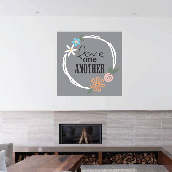 Love One Another Motivational Quote Color Wall Decal Vinyl Decal Car Decal Vd012 36