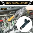 thumbnail image 2 of Inyector de combustible para Toyota 4Runner 2003-2009 Boquilla de inyección de combustible No.2320939015 12 agujeros verde, 2 of 6