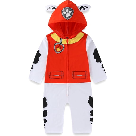 Paw Patrol Marshall Cosplay Hooded Coverall (Boys), Sizes 2T-7