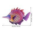 thumbnail image 2 of Décoration Murale en Métal Océan Poisson Art Intérieur Sculpture Suspendu, 2 of 8
